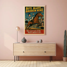 Bets, Bluffs, and Broken Reins Poster