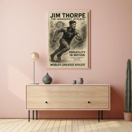 Jim Thorpe The Legendary Athlete Poster