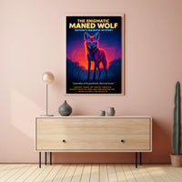 The Enigmatic Maned Wolf Poster