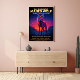 The Enigmatic Maned Wolf Poster
