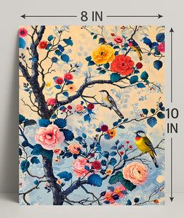 Blossoms And Birds William Morris Art Poster