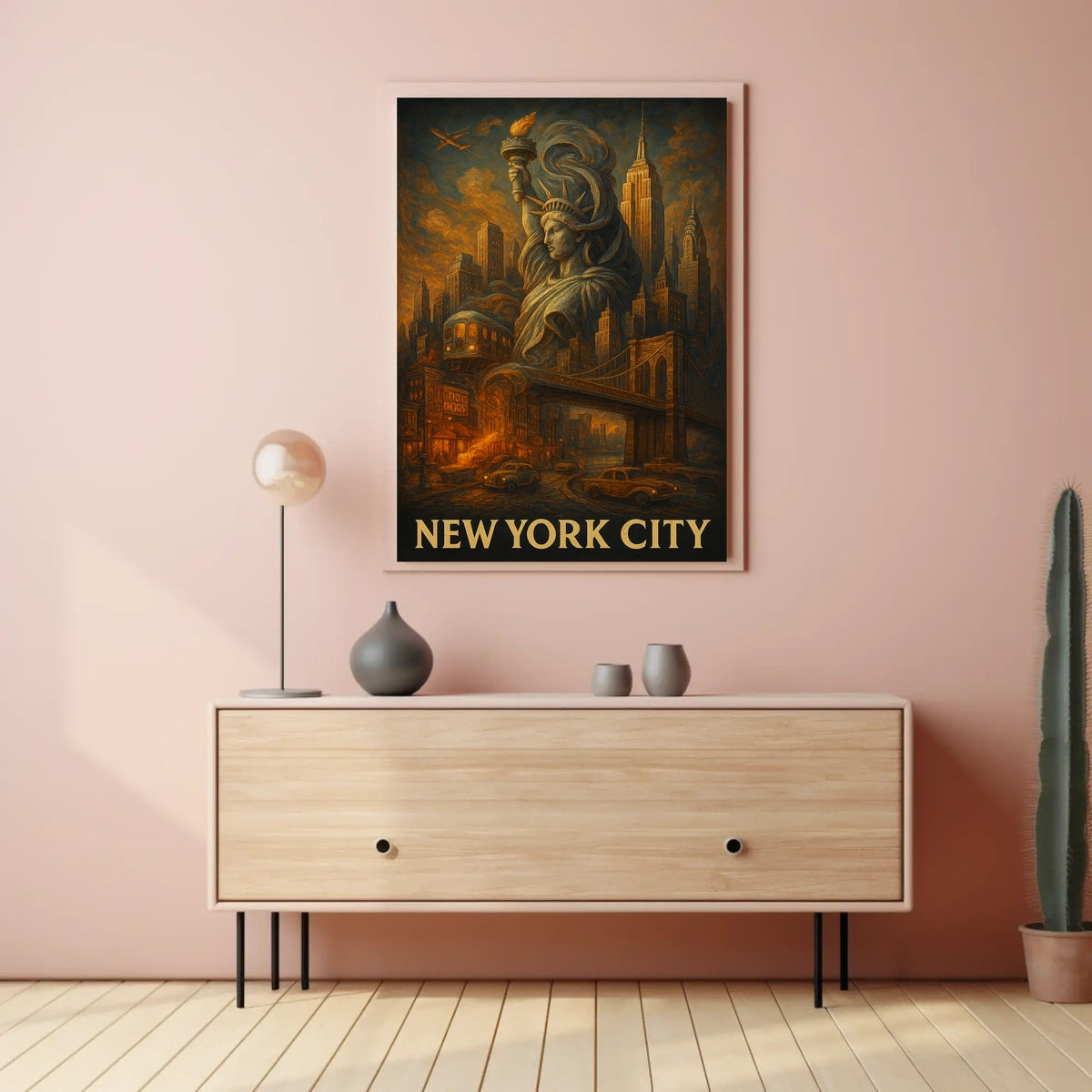 New York City Iconic Landmarks Poster