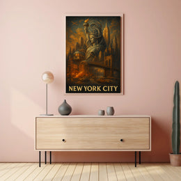 New York City Iconic Landmarks Poster