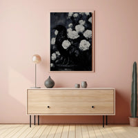 Raven and Roses: Gothic Animal Poster PosterGoat