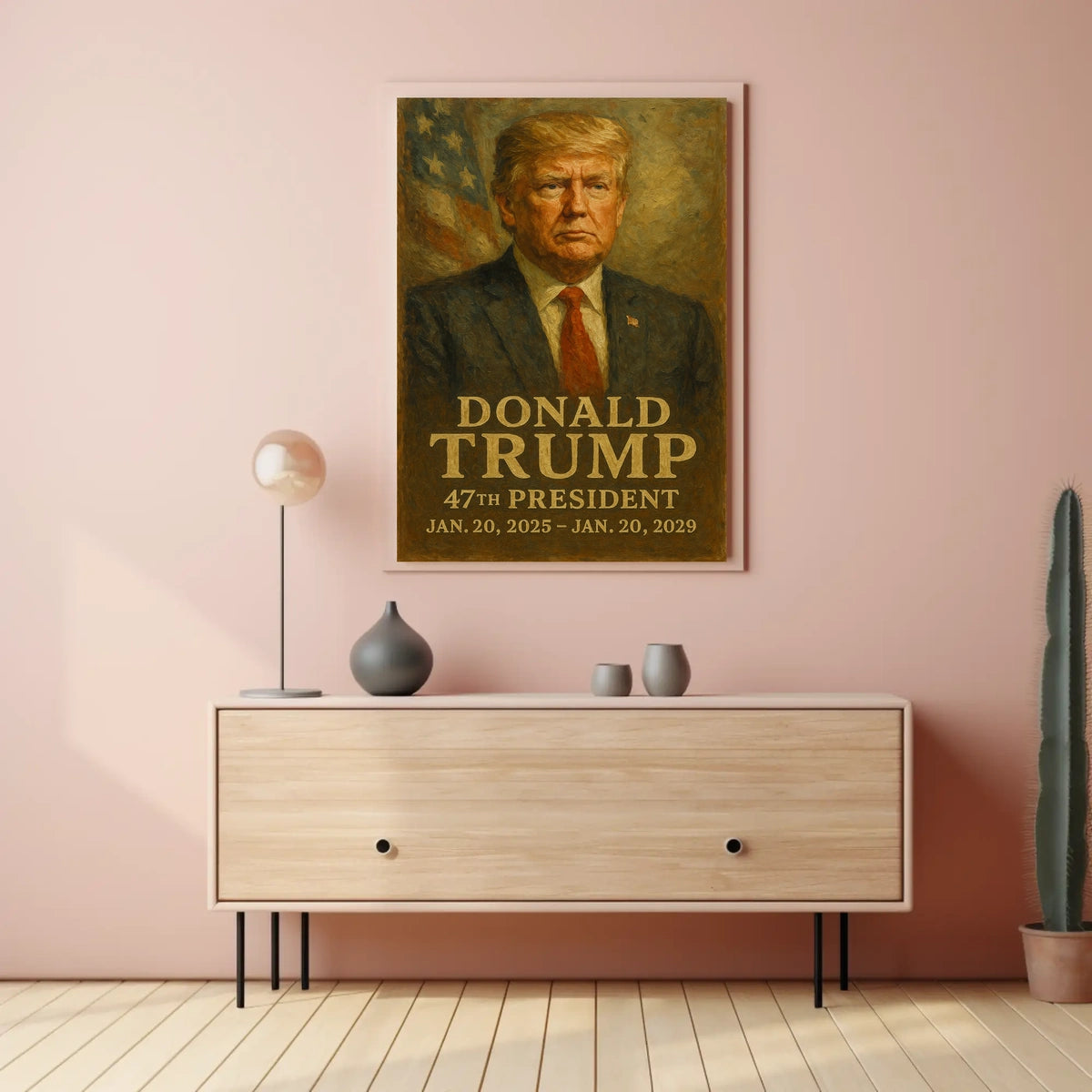 Presidential Resolve Trump Patriotic Cinematic Poster