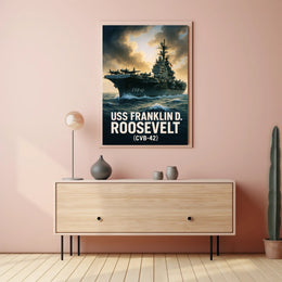 USS Franklin D. Roosevelt (CVB-42) Poster PosterGoat