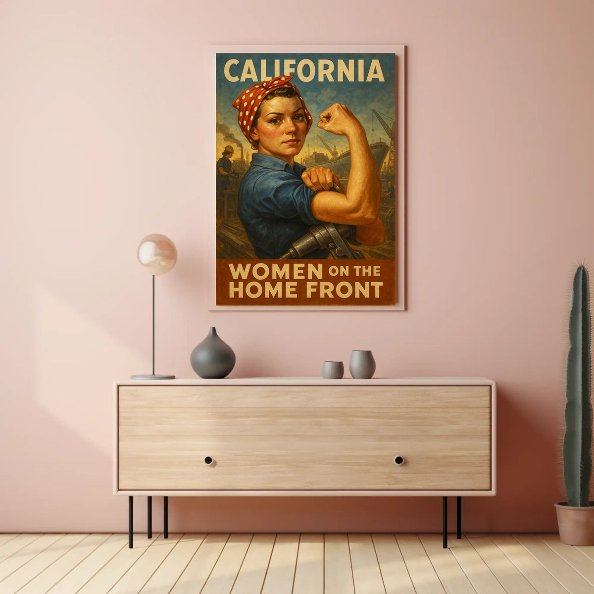 California Women On The Home Front Poster