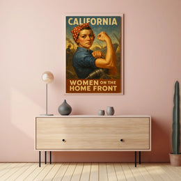 California Women On The Home Front Poster