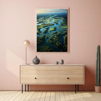 Serene River Landscape Poster