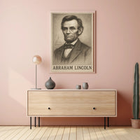 Abraham Lincoln Vintage Art Historical or Presidential Poster PosterGoat