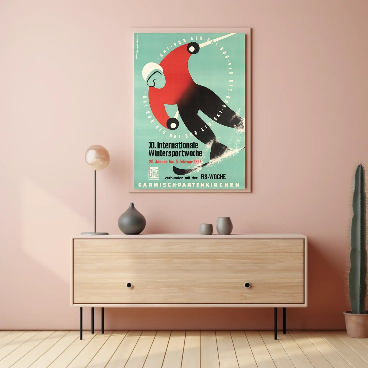 Xi. Internationale Wintersportwoche 1957 Poster