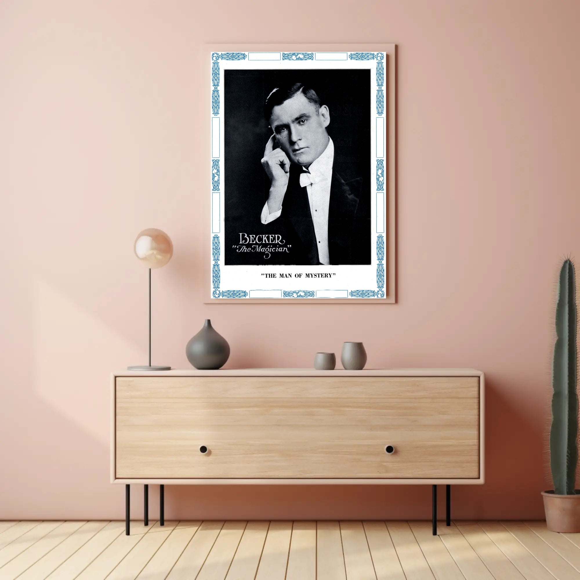 Vintage Magician Becker Magic and Mystery Poster - Cultural or Heritage Poster