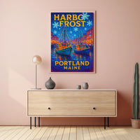 Harbor Frost In Portland, Maine Poster