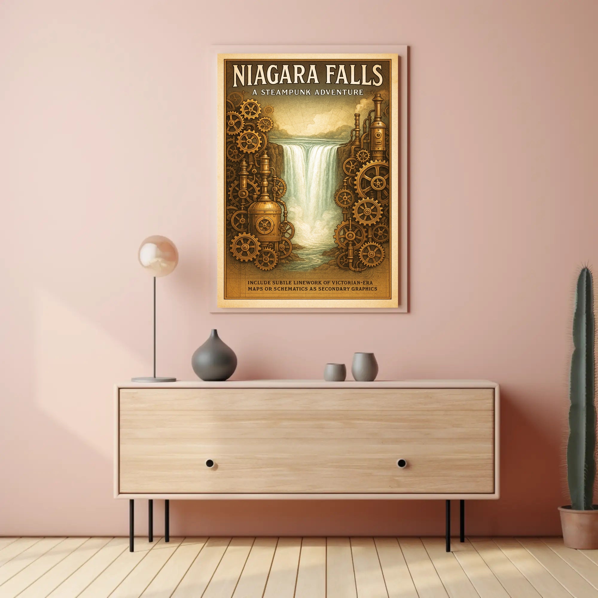 Niagara Falls A Steampunk Adventure Poster PosterGoat