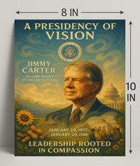 Jimmy Carter Commander in Chief Archival Poster PosterGoat