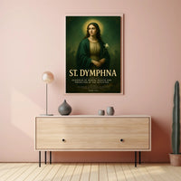 St. Dymphna Guardian of Mental Health Poster PosterGoat
