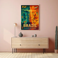 Brazilian Adventure Christ the Redeemer Travel Poster PosterGoat