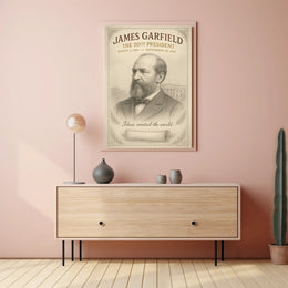 James Garfield 20th President Sketch Poster Art Print PosterGoat