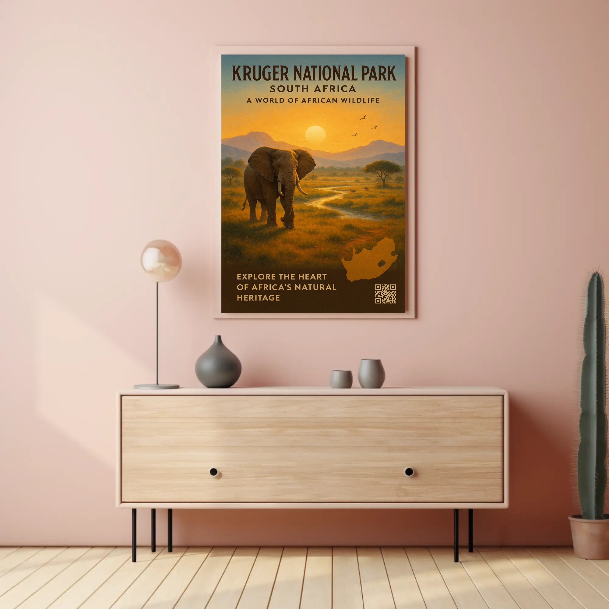 Kruger National Park Scenic Poster Wall Art