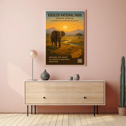 Kruger National Park Scenic Poster Wall Art