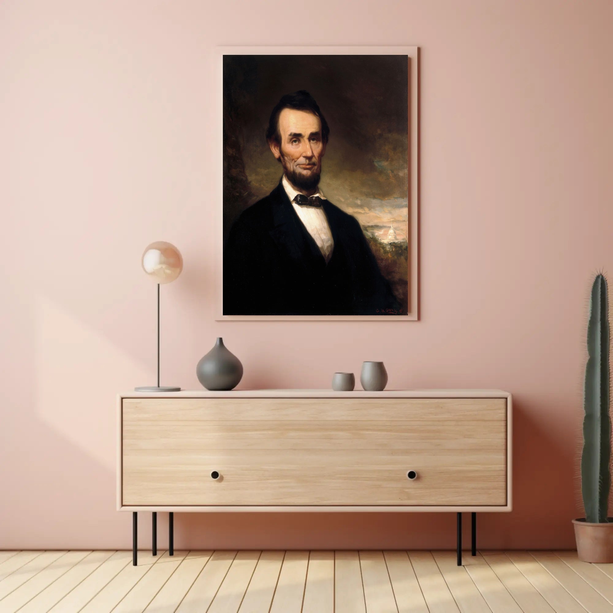 Abraham Lincoln Emancipation Proclamation Illustrated Poster PosterGoat