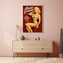 Atomic Glamour The Blonde Bombshell Poster