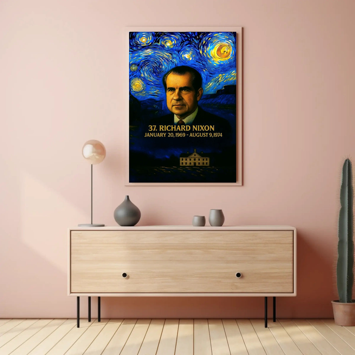 Richard Nixon 37th President of the United States Presidential Masterpiece Series Poster