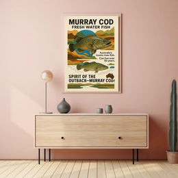 Murray Cod Heritage: Iconic Australian Fish Cultural Poster