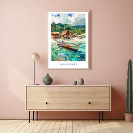 Philippines Tropical Paradise Travel Poster PosterGoat