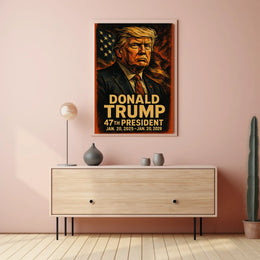 Trump Guardian American Spirit Patriotic Pop Art Portrait Bold Leadership Poster