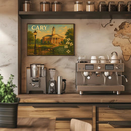 Welcome to Cary Travel Poster Wall Art