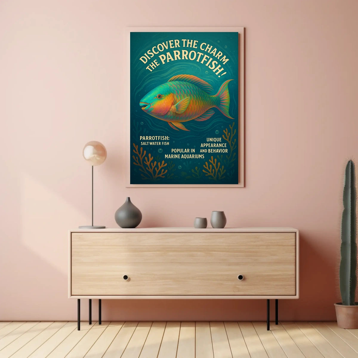 Discover the Charm of the Parrotfish Poster
