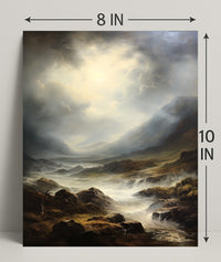 Majestic Mountain Landscape Poster