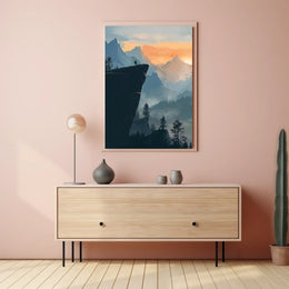 Vintage Art Deco New York City Skyline Poster