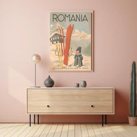 Romania Winter Tourism Poster