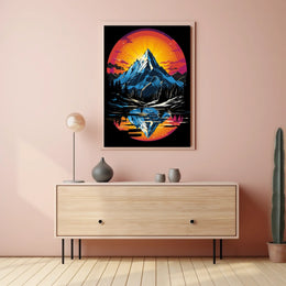 Majestic Mountain Reflection Poster