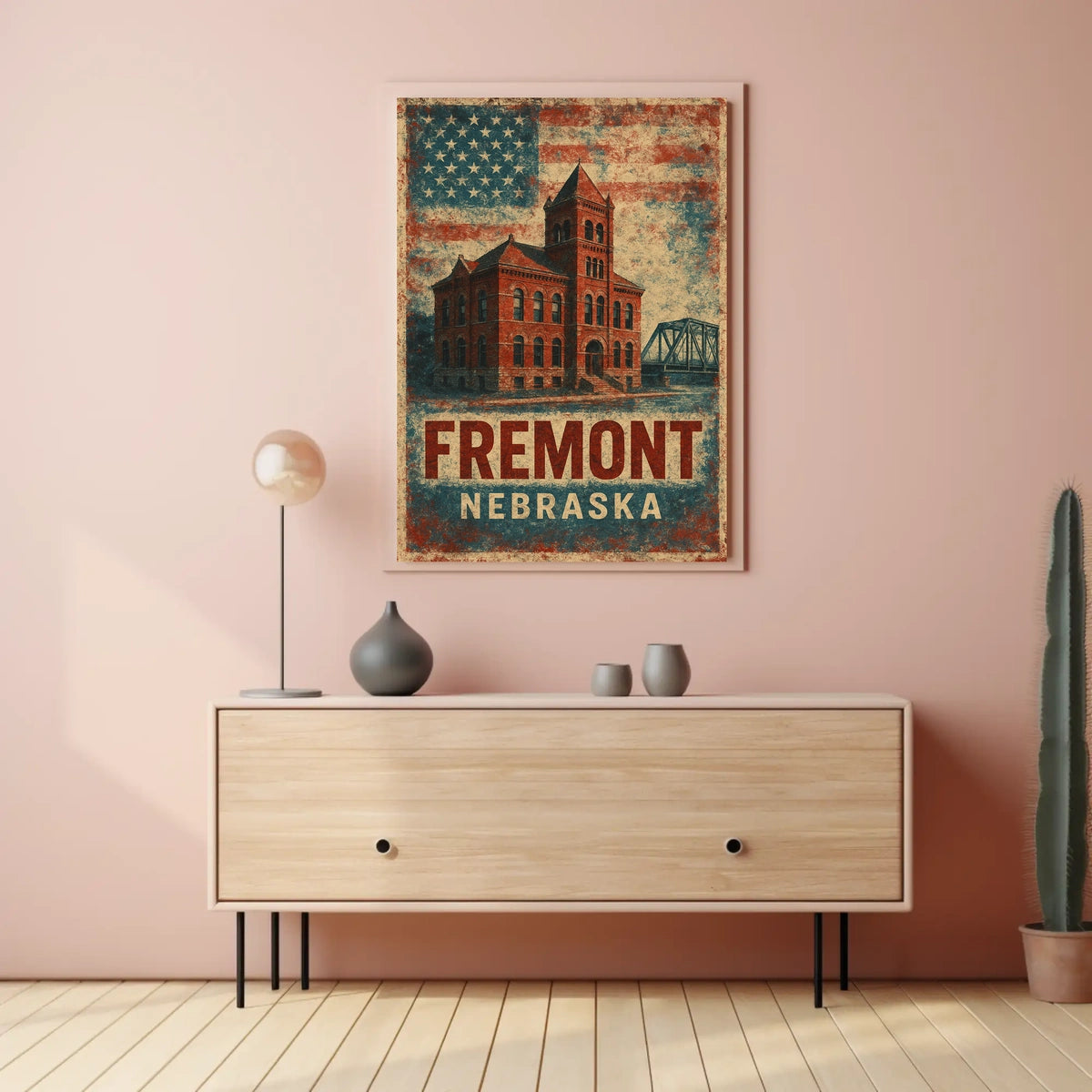Fremont Heritage Vintage Patriotic Poster