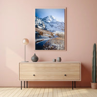 Majestic Mountain Trek Poster