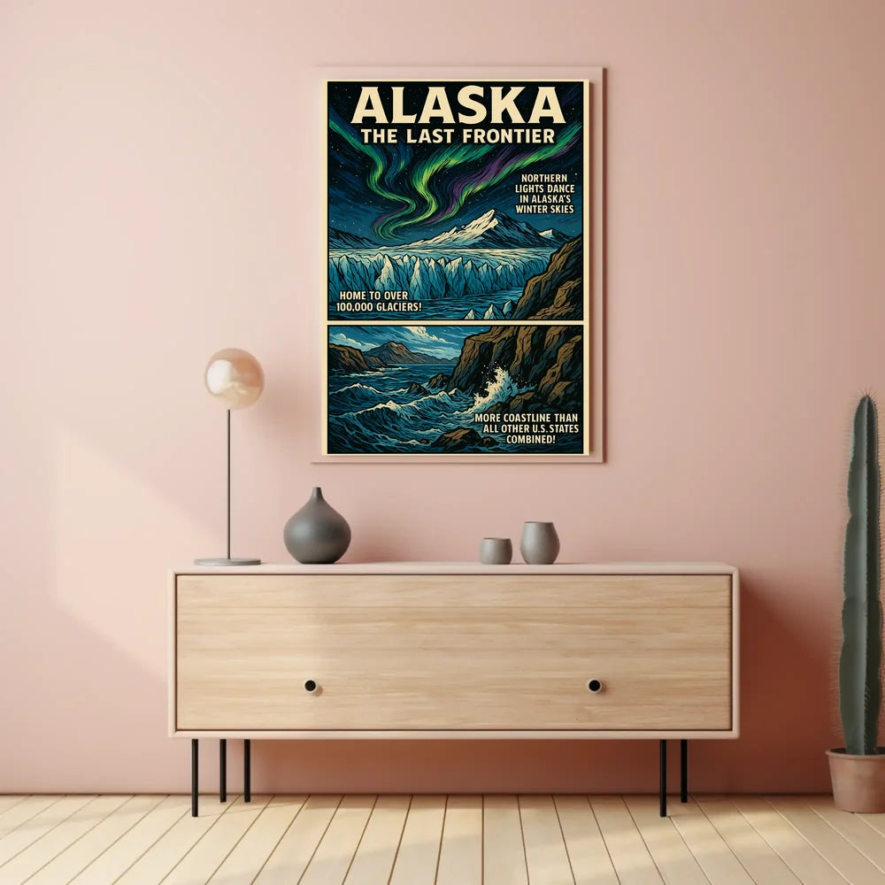 Alaska Adventure Poster Museum Quality Nature Lovers