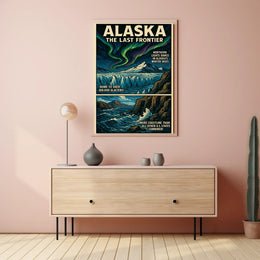 Alaska Adventure Poster Museum Quality Nature Lovers