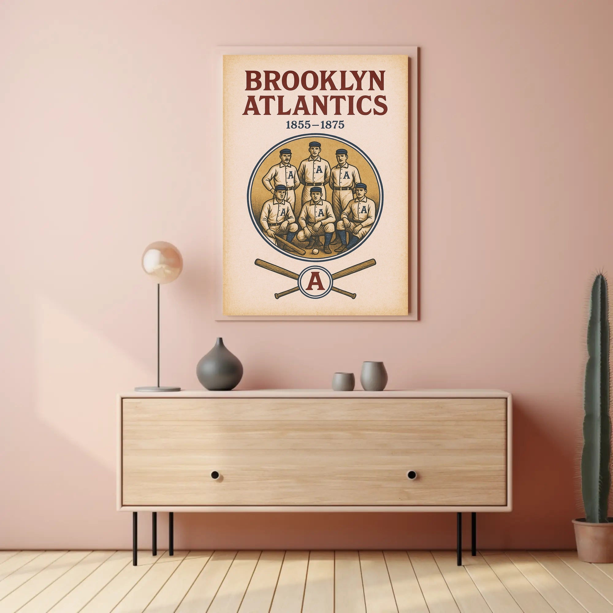 Brooklyn Atlantics Baseball Team Poster PosterGoat