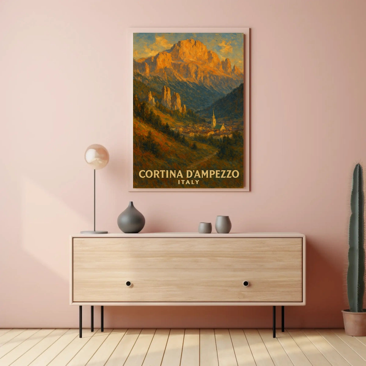 Cortina DAmpezzo Italian Alpine Poster