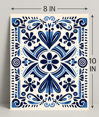 Ornate Floral Design Poster