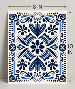 Ornate Floral Design Poster