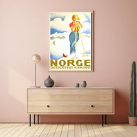 Norge Skisportens Hjemland Poster