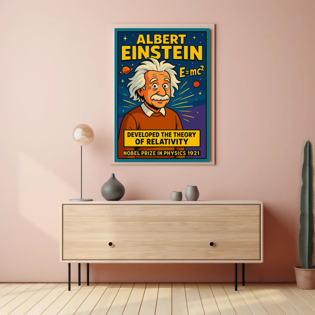 Einstein Relativity Vintage Science Student Poster