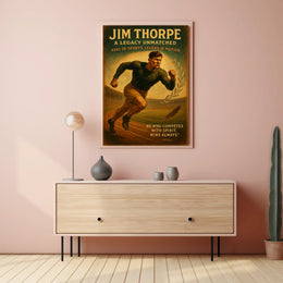 Jim Thorpe Unmatched Athletic Legacy Poster