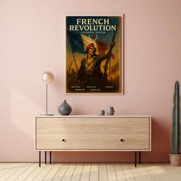 French Revolution Heroic Vintage Art Political or Propaganda Poster