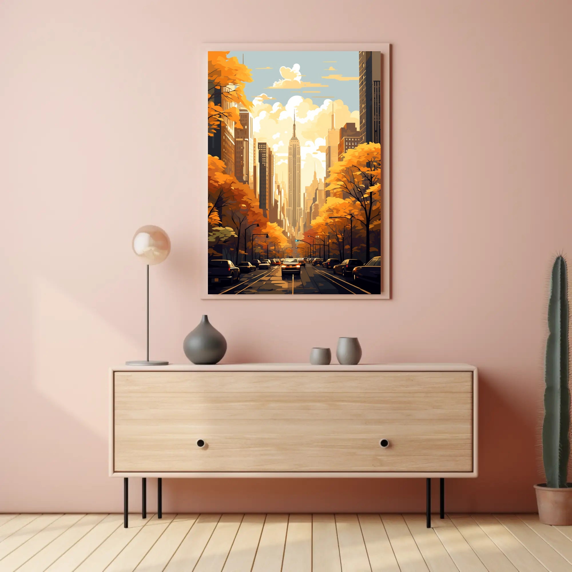 Autumn In The City Poster PosterGoat