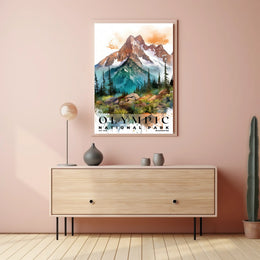 Olympic Watercolor Wall Art Poster